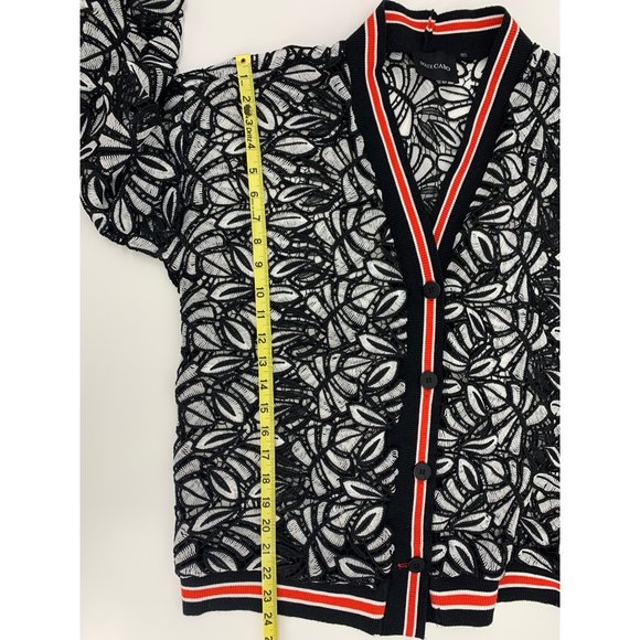 Dolce Cabo Black and White Cardigan Size L - Picture 10 of 12